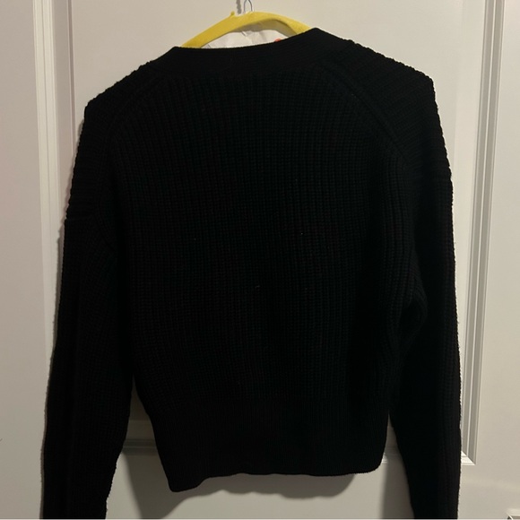 Aritzia (Babaton) Thick CableKnit Black Sweater - Picture 2 of 4